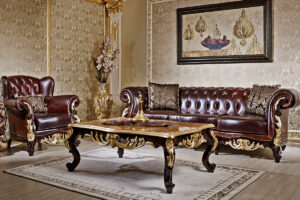 Apolyon Leather Sofa Set