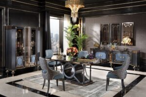 Beta Art Deco Classic Dining Room Set