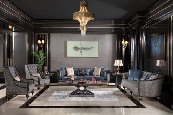 Beta Art Deco Sofa Set